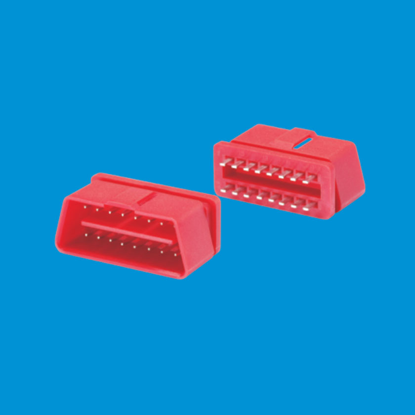 OBD 公頭線端 紅色