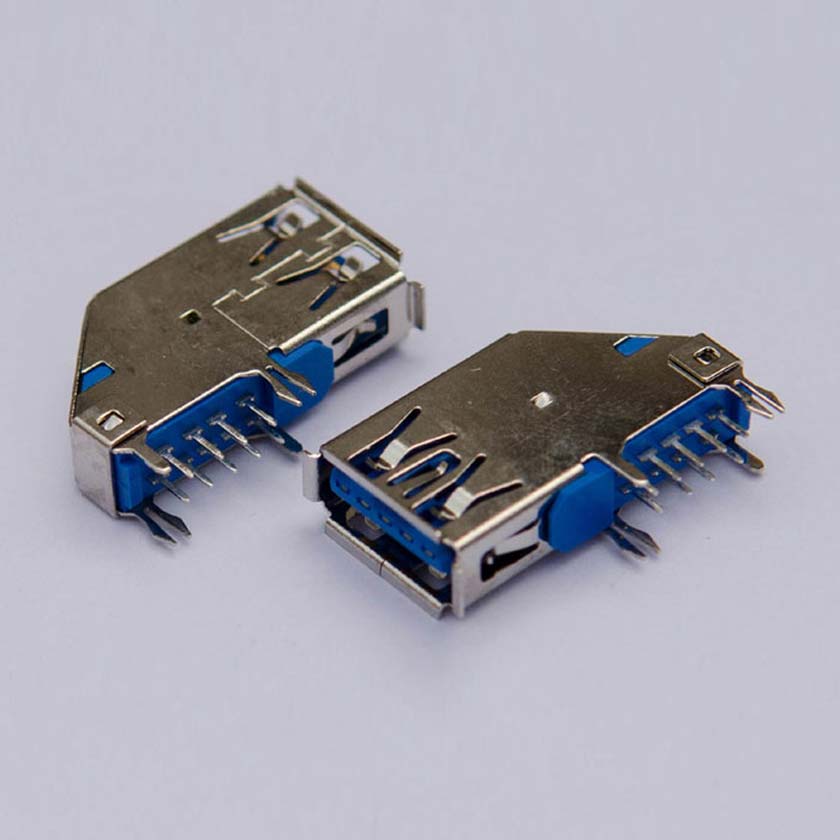 USB 3.0 A F 90度側插
