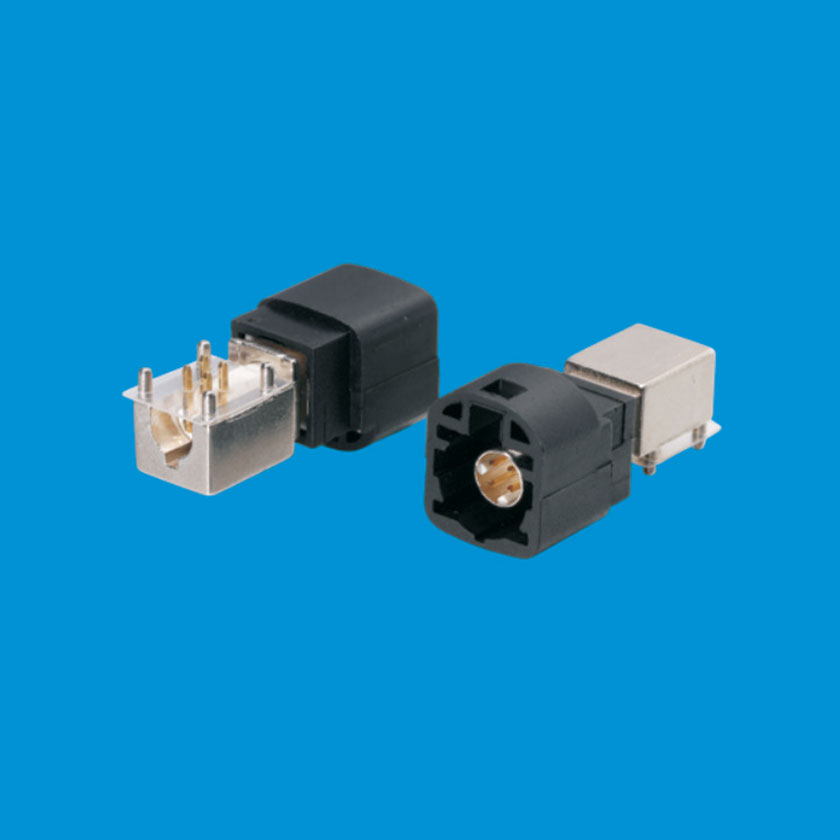 LVDS 4P公頭 Z型黑色90度插座